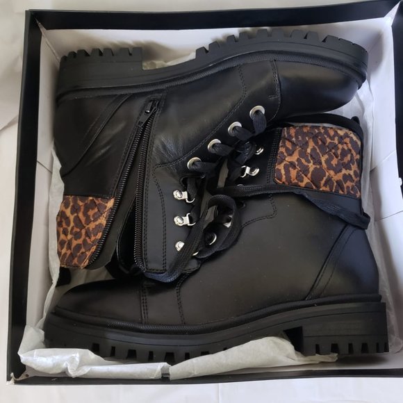 NEW!!! Nine West Wylie Women's Combat Boots -7M - Picture 3 of 14